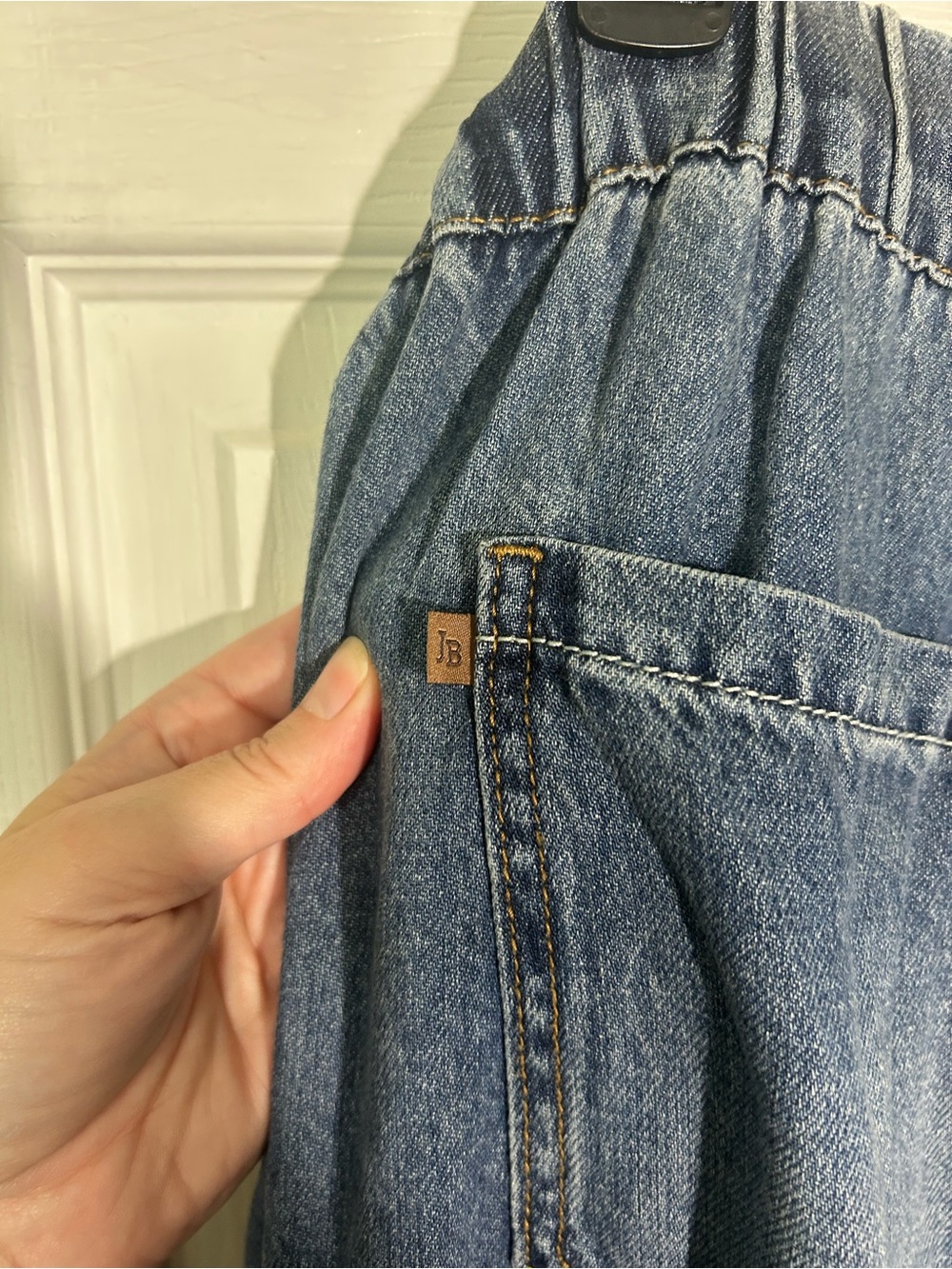 JUDY BLUE MADE TO MOVE WIDE LEG PALAZZO FEATHERWEIGHT ELASTIC WAIST Size 13/31 - Picture 11 of 15